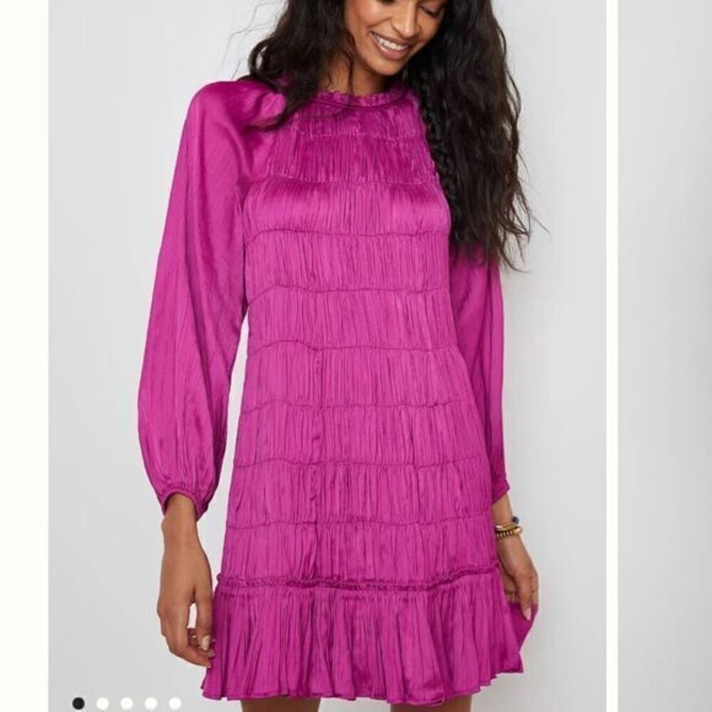 Maeve Anthropologie Tasha Smocked Mini Dress